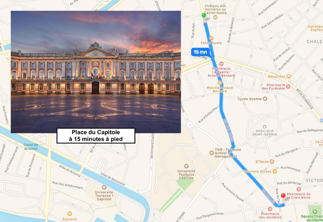 Le St Honore - Appartement Toulouse Centre Avec Chambre & Parking Экстерьер фото